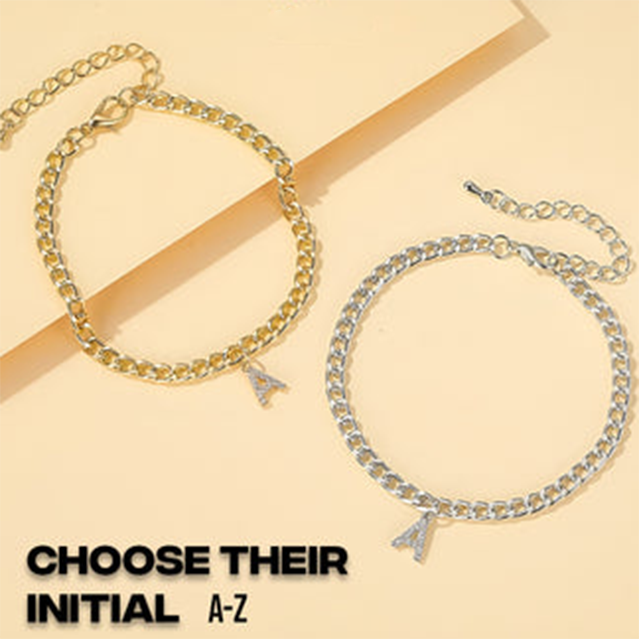 VOSOPRO™ COUPLES INITIAL ANKLET