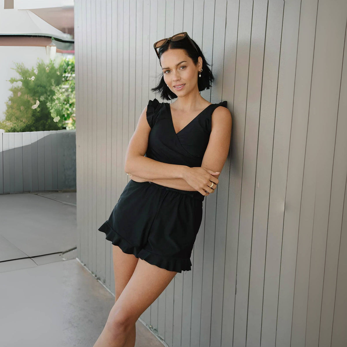 Integrated Bra Swimsuit Romper