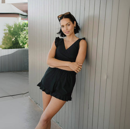 Integrated Bra Swimsuit Romper