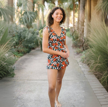 Integrated Bra Swimsuit Romper