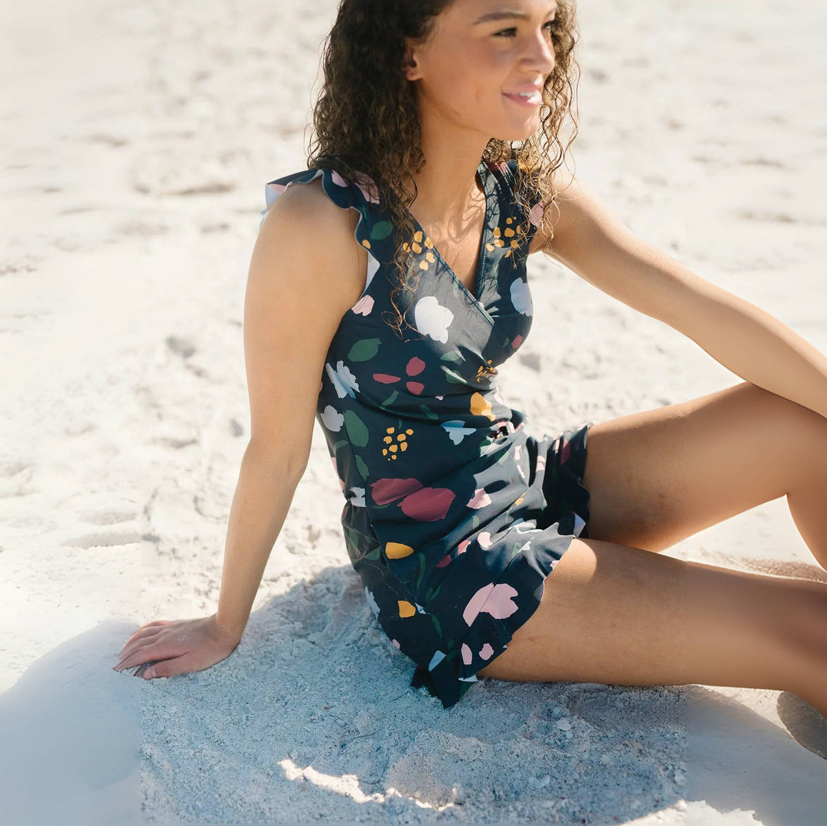 Integrated Bra Swimsuit Romper